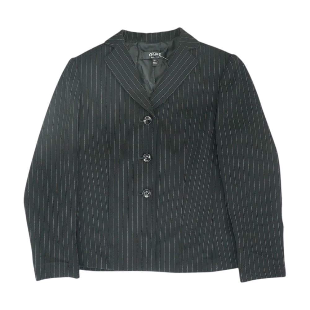 Black Petite Striped Blazer