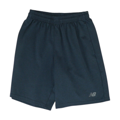 Black Solid Active Shorts