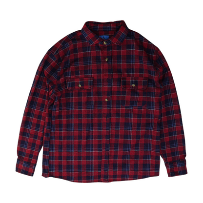 Red Plaid Flannel Button Down