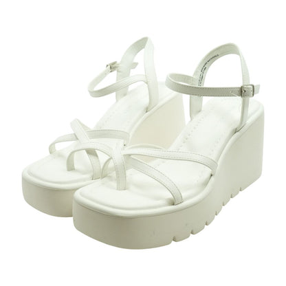 White Wedge Sandals