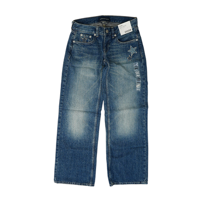 Blue Wide Leg Jeans