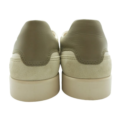 Beige Leather Lace Up Casual Shoes