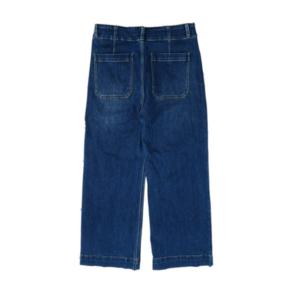 Blue Wide Leg Jeans