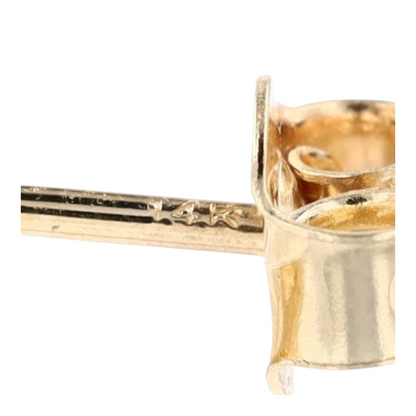 1/6 ctw 14K Yellow Gold Diamond Stud Earrings