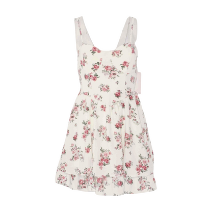 Ivory Floral Mini Dress