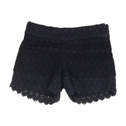 Navy Eyelet Shorts