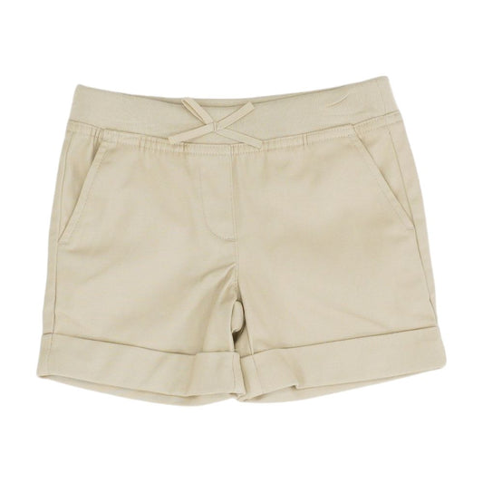 Tan Solid Shorts