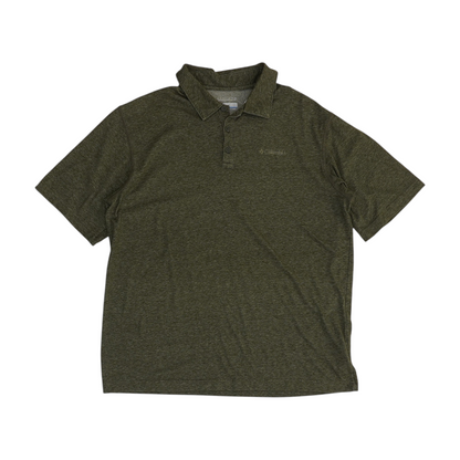 Green Solid Short Sleeve Polo