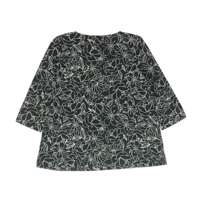 Black Floral Blouse