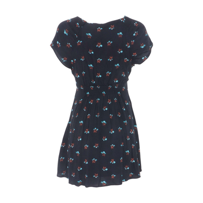 Black Floral Mini Dress