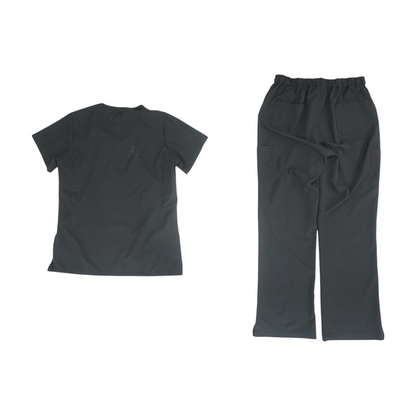 Black Solid Pant Set