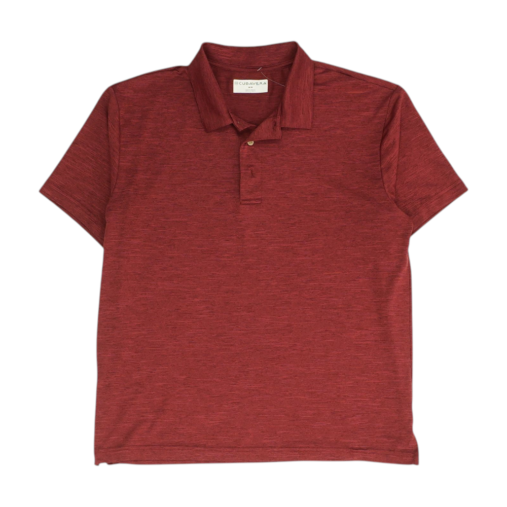 Maroon Solid Short Sleeve Polo
