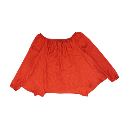 Red Animal Print Blouse