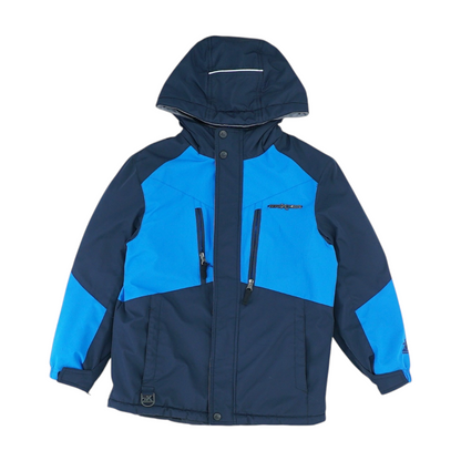 Blue Color Block Jacket