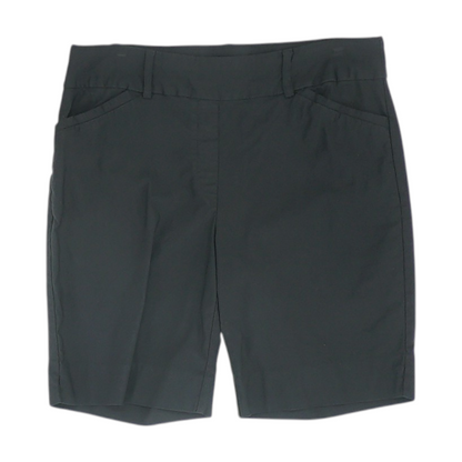 Black Solid Chino Shorts