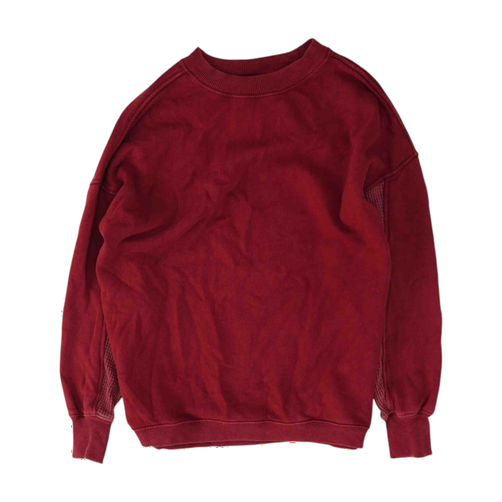 Red Solid Hoodie Pullover