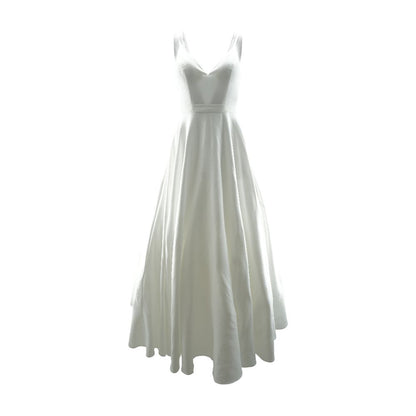 White A-Line Wedding Gown