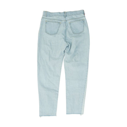 Blue High Rise Slim Leg Jeans