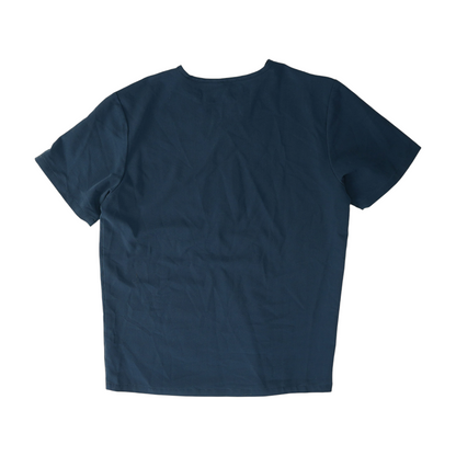 Blue Solid Scrub T-Shirt