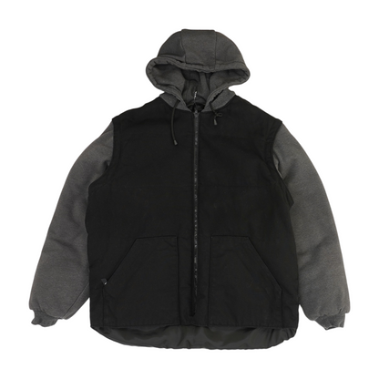 Black Color Block Jacket