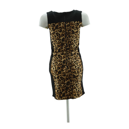Brown Animal Print Mini Dress