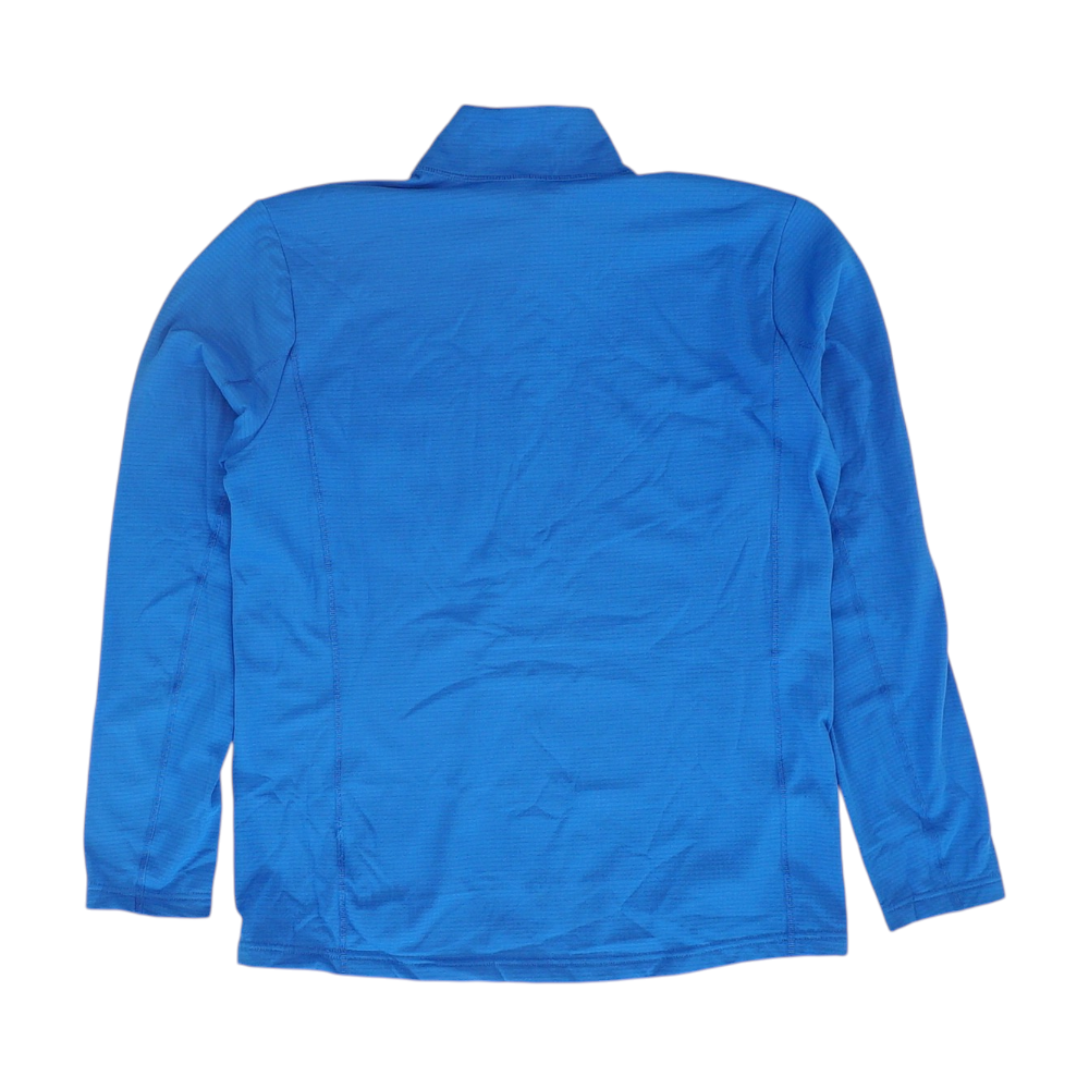 Blue Solid 1/4 Zip Pullover