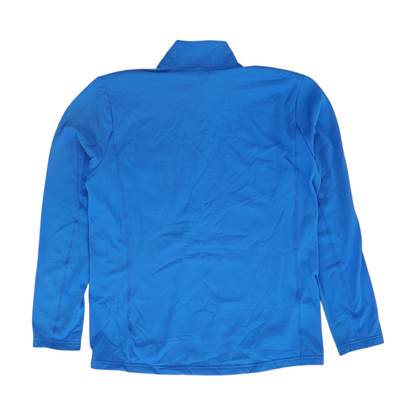 Blue Solid 1/4 Zip Pullover