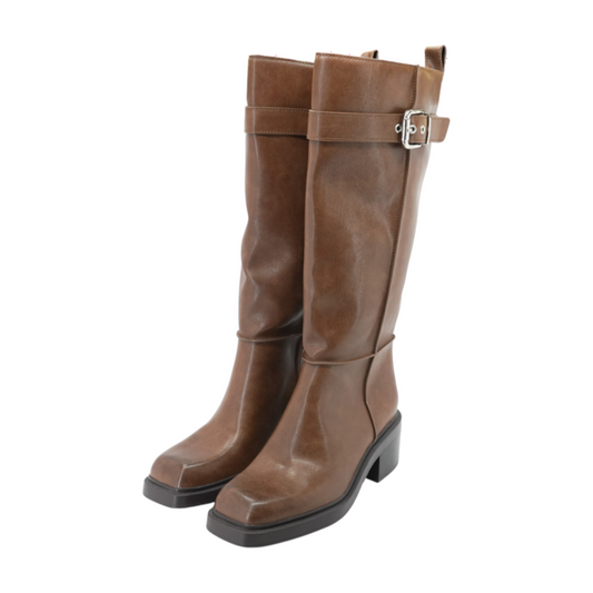 Brown Knee-High Boots