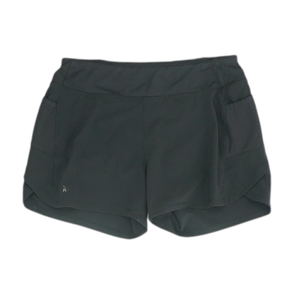 Black Solid Active Shorts