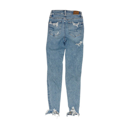 Blue High Rise Skinny Leg Jeans