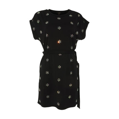 Black Floral Mini Dress