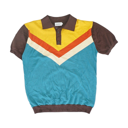 Multi Color Block Short Sleeve Polo