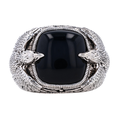 Sterling Silver Onyx Statement Ring