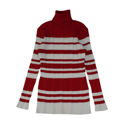 Red Striped Pullover Sweater