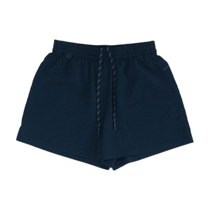 Black Solid Active Shorts