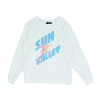 White Graphic Sweatshirt Pullover