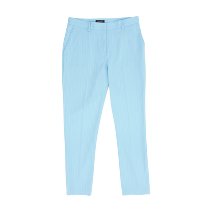 Blue Striped Regular Pants