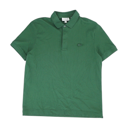 Green Solid Short Sleeve Polo
