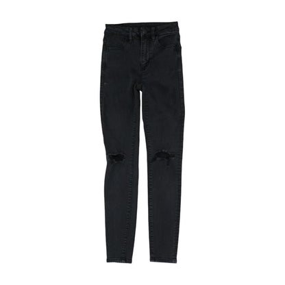 Black Solid Jeans