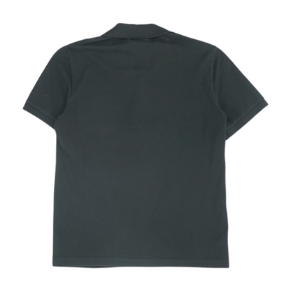 Black Solid Short Sleeve Polo