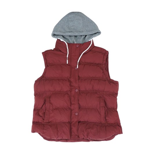 Maroon Solid Active Vest