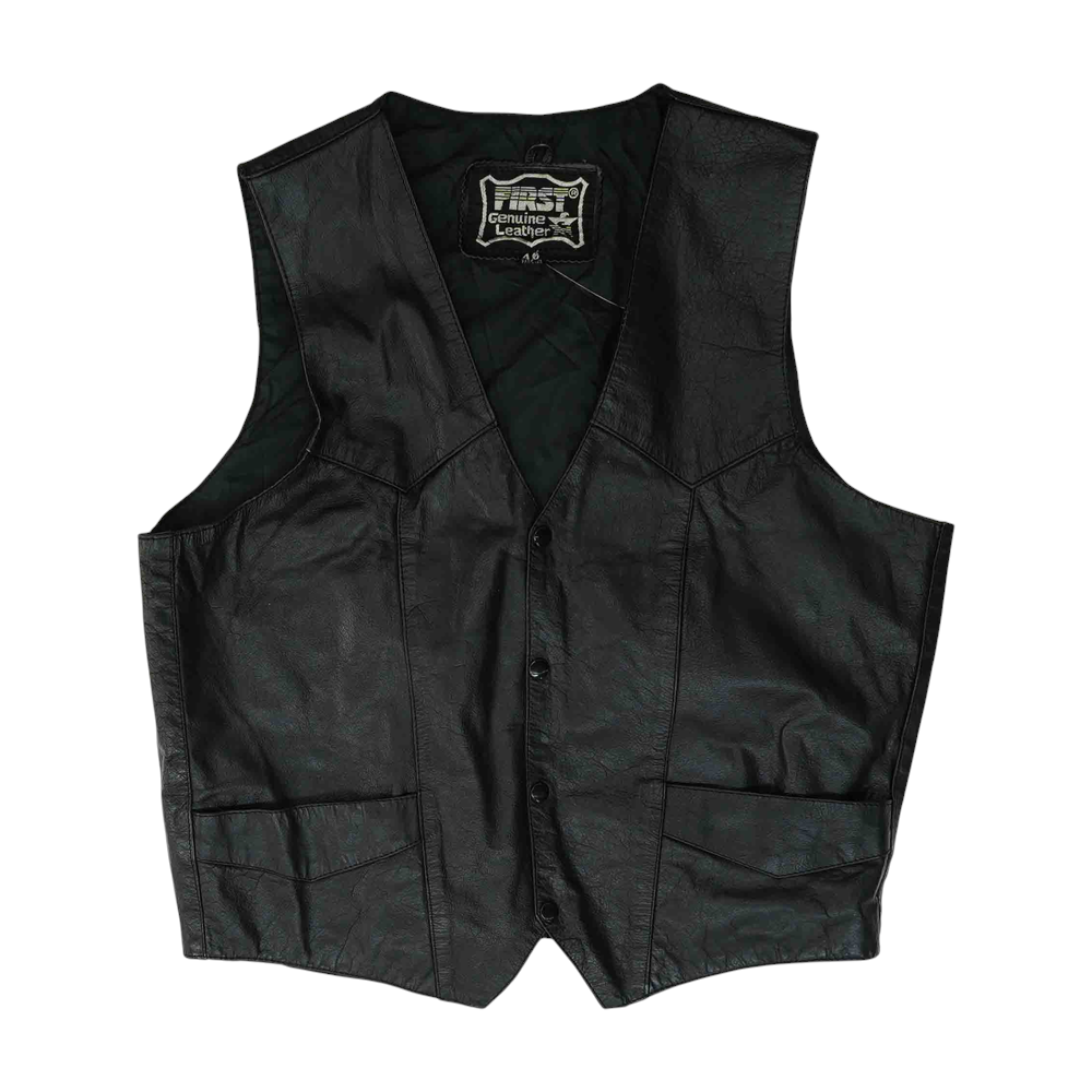 Black Solid Vest