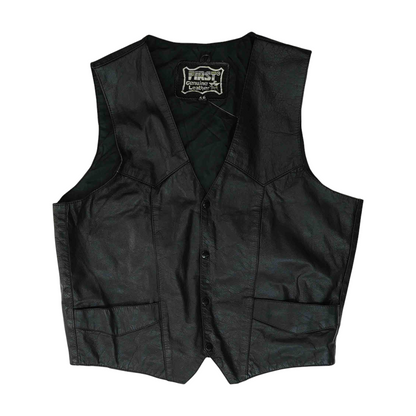 Black Solid Vest