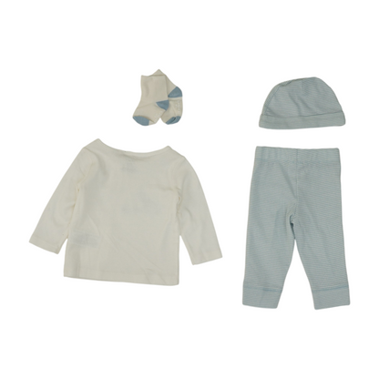 Blue Striped Long Sleeve Set