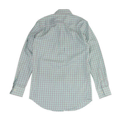 White Check Long Sleeve Button Down