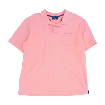 Pink Solid Short Sleeve Polo