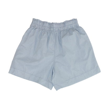 Blue Striped Chino Shorts