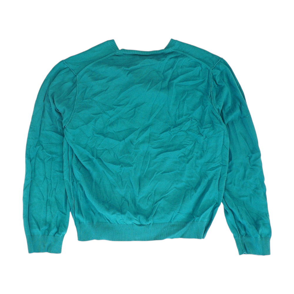 Teal Solid Pullover Sweater