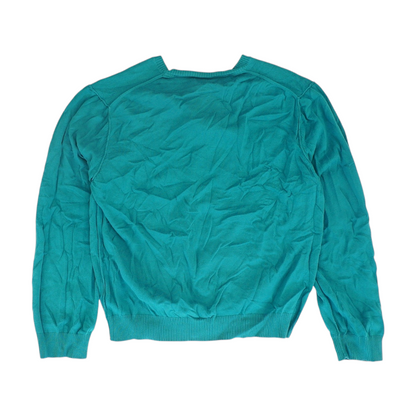 Teal Solid Pullover Sweater