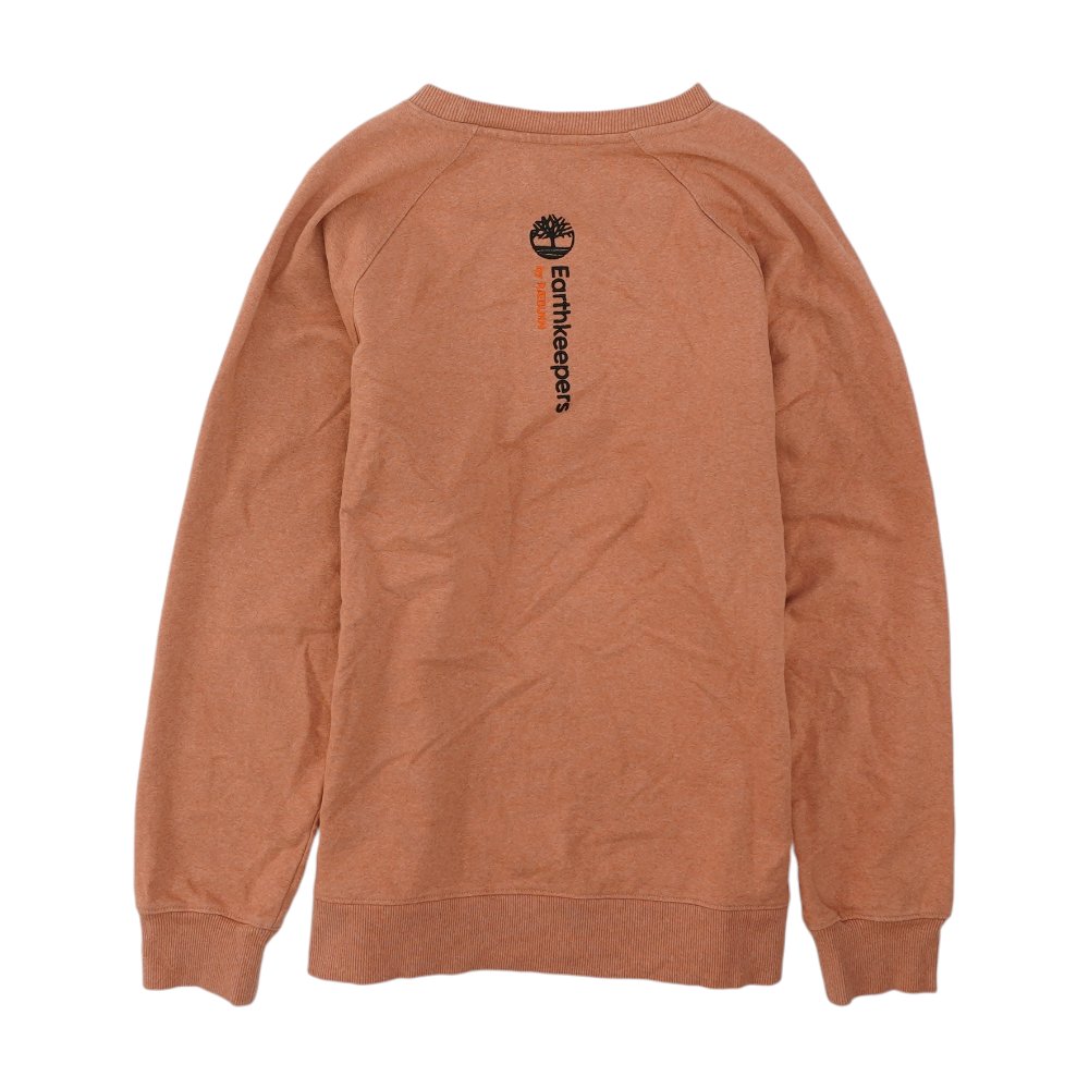 Peach Solid Sweatshirt Pullover